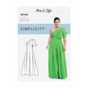 Simplicity Sewing Pattern S9142 Misses' Jumpsuit With One Shoulder Drape Mimi G Style