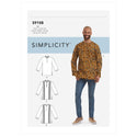 Simplicity Sewing Pattern S9158 Men's Half Buttoned Shirts