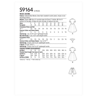 Simplicity Sewing Pattern S9164 Misses' Costumes