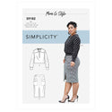 Simplicity Sewing Pattern S9182 Misses' Knit Top and Skirt