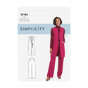 Simplicity Sewing Pattern S9184 Misses' and Women's Waistcoat and Trousers