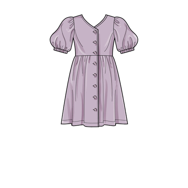 Simplicity Sewing Pattern S9281 Girls' Dresses, Top and Trousers