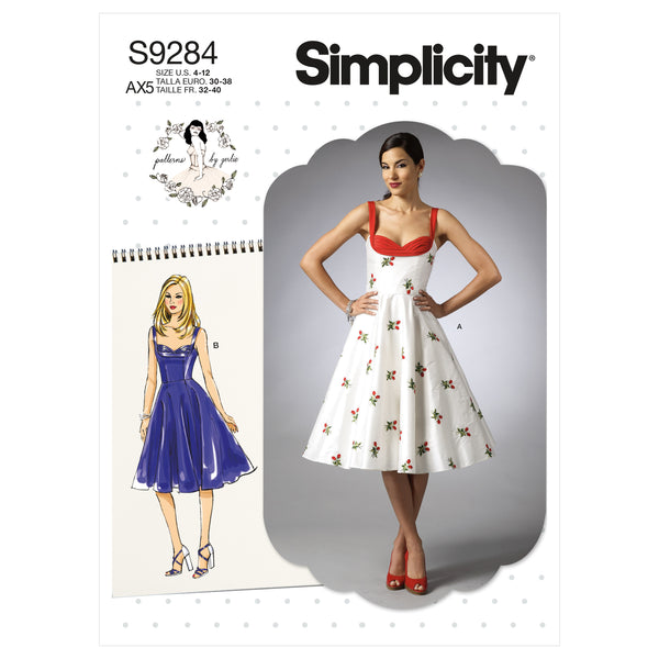 Simplicity Sewing Pattern S9284 Misses' Sweetheart-Neckline Dresses