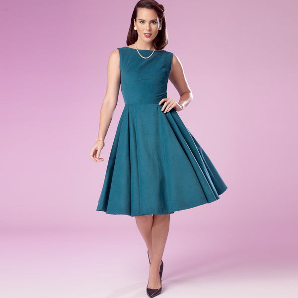 Simplicity Sewing Pattern S9286 Misses' Fold-back Facing Dresses