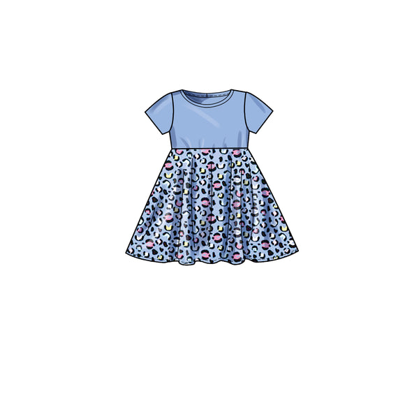 Simplicity Sewing Pattern S9322 Children's and Girls' Pull-on Dresses