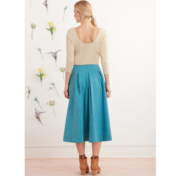 Simplicity Sewing Pattern S9377 Misses' Flared Skirts in Two Lengths