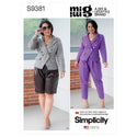 Simplicity Sewing Pattern S9381 Misses' and Women's Lined Jacket, Trousers and Shorts