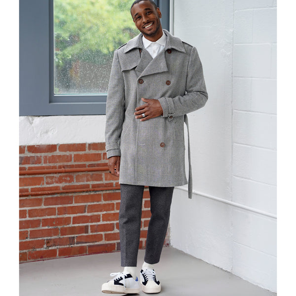 Simplicity Sewing Pattern S9389 Men's Trench Coat in Two Lengths