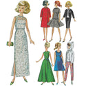 Simplicity Sewing Pattern S9396 Vintage Doll Clothes'