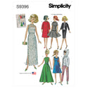 Simplicity Sewing Pattern S9396 Vintage Doll Clothes'