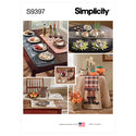Simplicity Sewing Pattern S9397 Table Cloths and Runners