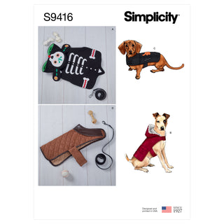 Simplicity Sewing Pattern S9416 Dog Coats