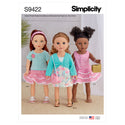 Simplicity Sewing Pattern S9422 Doll Clothes
