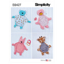 Simplicity Sewing Pattern S9427 Sensory Soft Blanket Animals