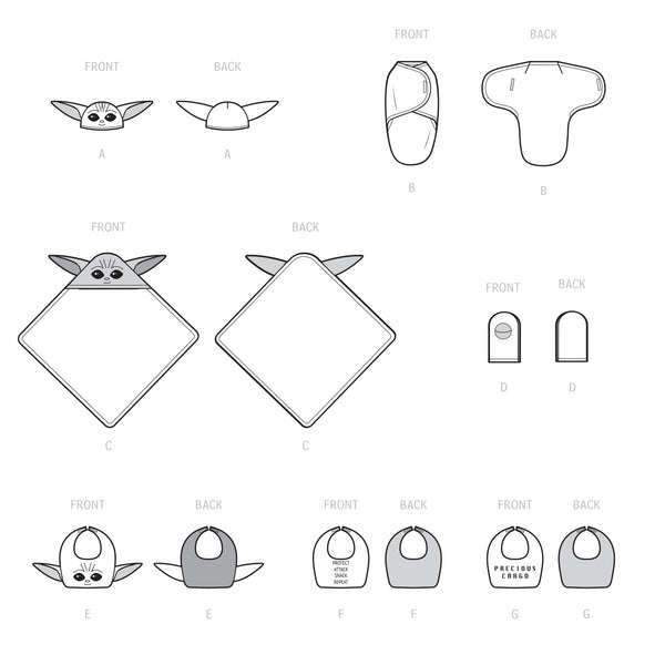 Simplicity Sewing Pattern S9433 Baby Accessories