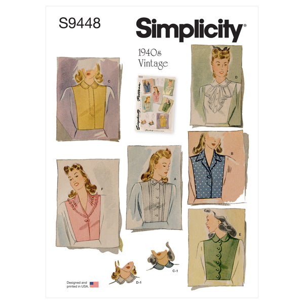 Simplicity Sewing Pattern S9448 Misses' Dickey Set