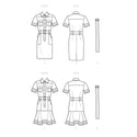 Simplicity Sewing Pattern S9463 Misses' Mimi G Shirt Dress with Belt