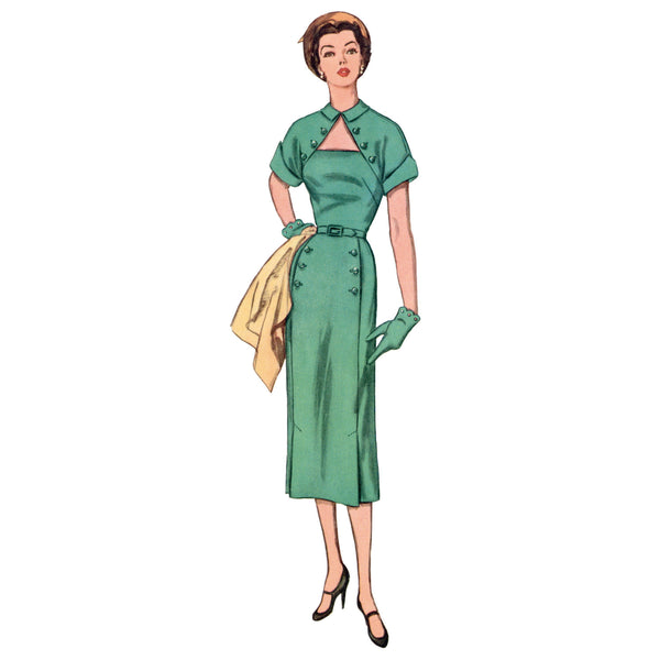 Simplicity Sewing Pattern S9465 Misses' 1950s Vintage Dress