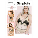 Simplicity Sewing Pattern S9478 MISSES' AND WOMEN'S BRALETTE AND PANTIES