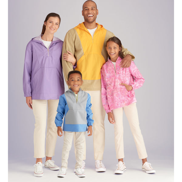 Simplicity Sewing Pattern S9481 UNISEX TOP SIZED FOR CHILDREN, TEENS, AND ADULTS