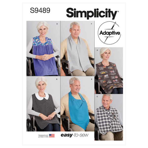 Simplicity Sewing Pattern S9489 ADULT BIBS