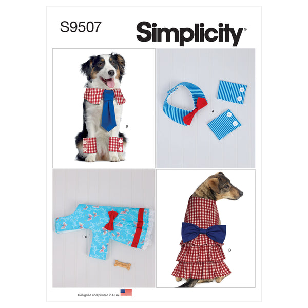 Simplicity Sewing Pattern S9507 PET COLLARS, CUFFS AND DRESSES