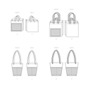 Simplicity Sewing Pattern S9517 SHOPPING BAGS