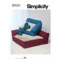 Simplicity Sewing Pattern S9524 PET BEDS AND STUFFED PILLOW TOY