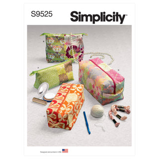 Simplicity Sewing Pattern S9525 ZIPPERED CASES