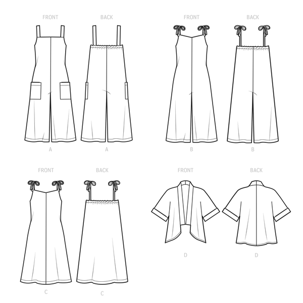Simplicity Sewing Pattern S9541 MISSES' JUMPSUITS, DRESS AND JACKET