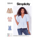 Simplicity Sewing Pattern S9545 MISSES' TOPS