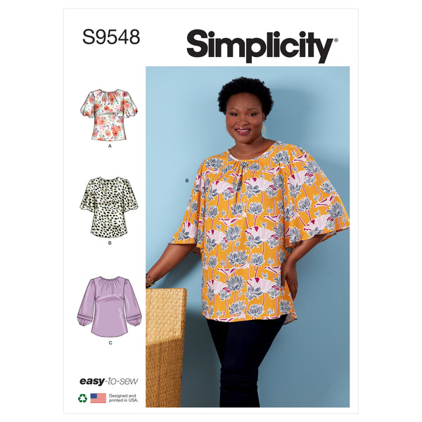 Simplicity Sewing Pattern S9548 WOMEN'S TOP AND TUNIC