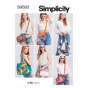 Simplicity Sewing Pattern S9562 TOTE, BAGS AND POUCH