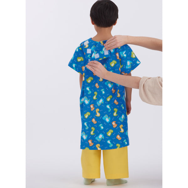 Simplicity Sewing Pattern S9578 CHILDREN'S, GIRLS' AND BOYS' RECOVERY GOWNS AND PANTS
