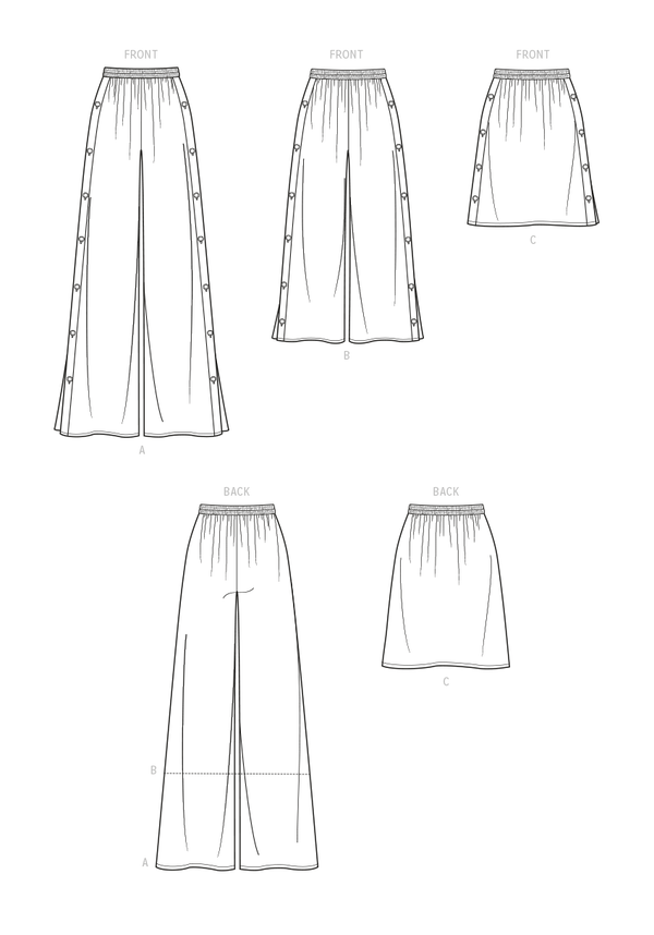 Simplicity Sewing Pattern S9608 MISSES' PANTS AND SKIRT