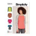 Simplicity Sewing Pattern S9645 MISSES' KNIT TOPS