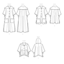 Simplicity Sewing Pattern S9649 MISSES' PONCHOS