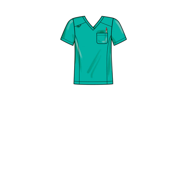 Simplicity Sewing Pattern S9650 UNISEX KNIT SCRUBS