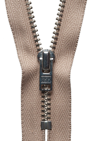 Buy fawn YKK Metal Trouser Zip: 15cm