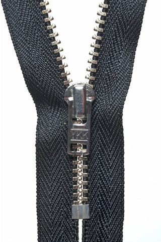 Buy black YKK Metal Trouser Zip: 15cm