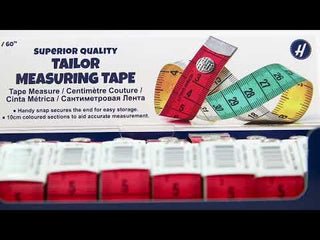 Hemline Tape Measure: Tailors Tape: Plastic End