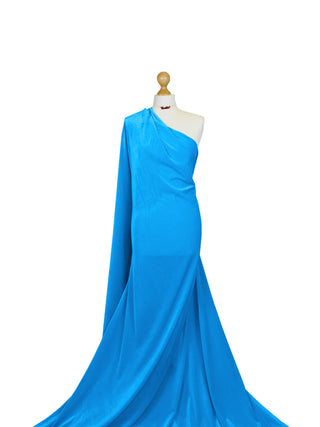 Buy turquoise Velour Velvet 4 Way Stretch Fabric