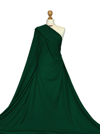 Buy bottle-green Cotton Elastane 4 Way Stretch Jersey Fabric