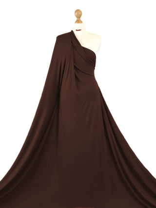 Buy brown Viscose Jersey 4 Way Stretch Fabric