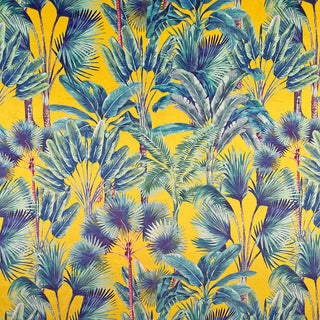 Buy palm-springs-summer Printed Velvet Upholstery Curtain Fabric