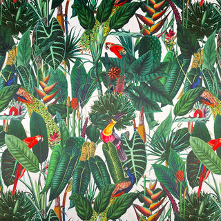 Buy rain-forest-natural Printed Velvet Upholstery Curtain Fabric