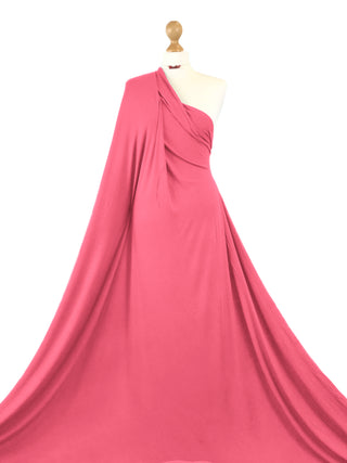 Buy candy-pink Viscose Jersey 4 Way Stretch Fabric