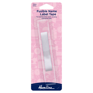 Hemline Name Label Replacement Tape - Iron-On - 3m