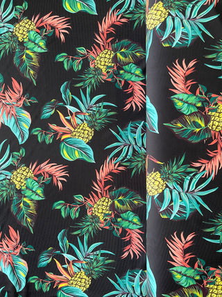 Buy pineapples Printed Swimwear 4 Way Stretch Fabric
