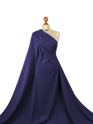 Buy navy-blue Scuba Jersey 4 Way Stretch Fabric